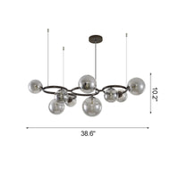 WOMO Chandelier with Colored Glass Balls-WM2253
