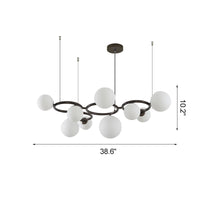 WOMO Chandelier with Colored Glass Balls-WM2253