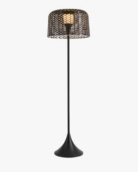 WOMO Solar Rattan Floor Lamp-WM9011