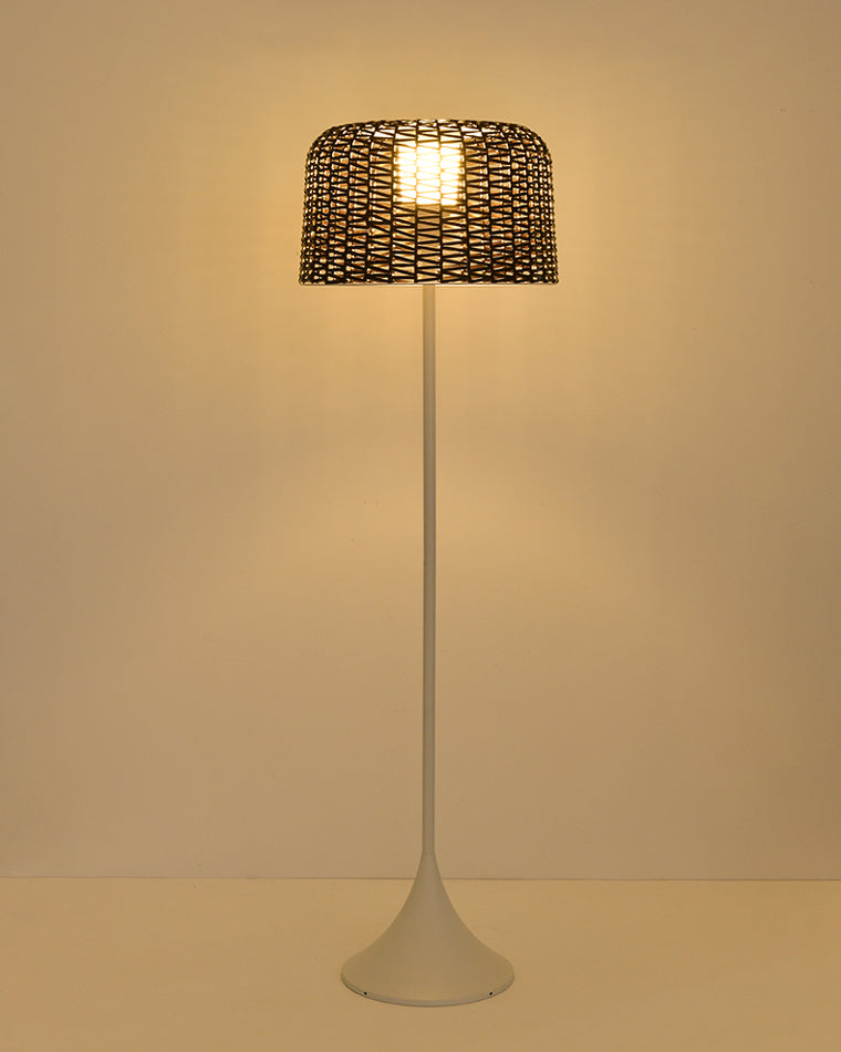 WOMO Solar Rattan Bodenleuchte-WM9011