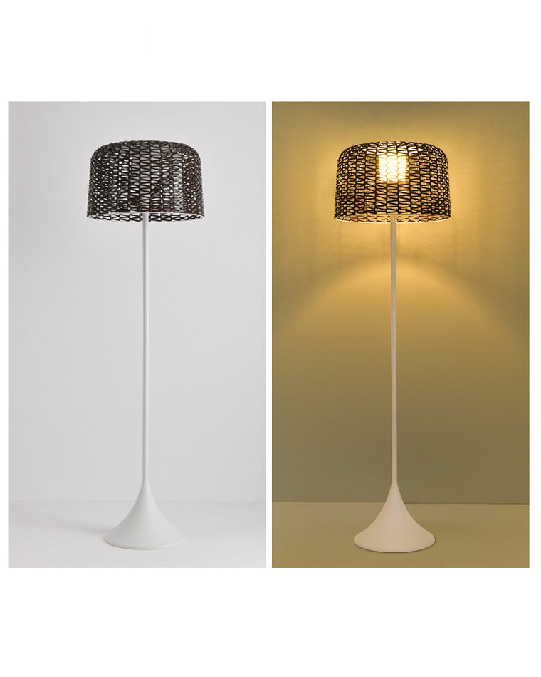 WOMO Solar Rattan Bodenleuchte-WM9011