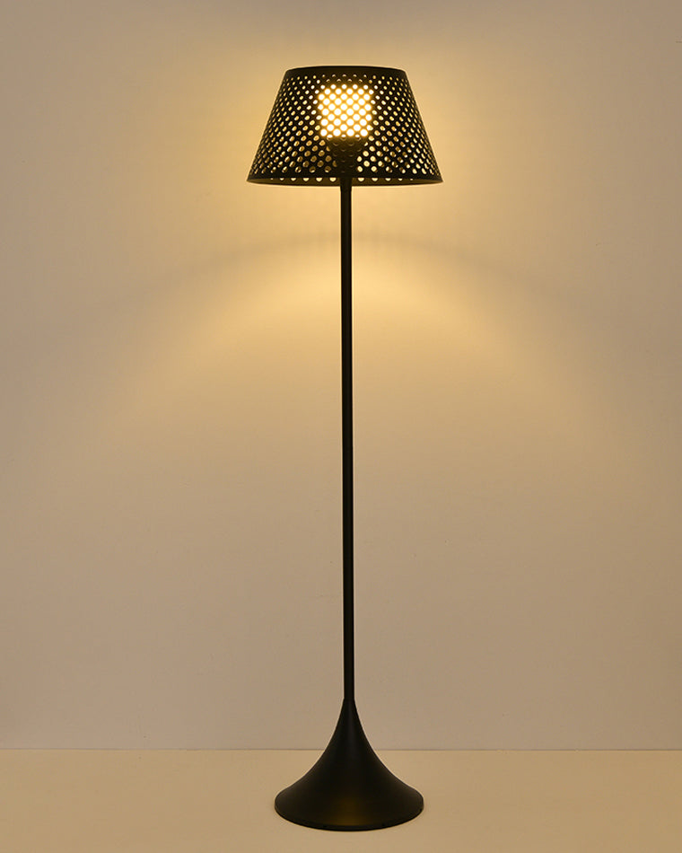 WOMO Solar Rattan Bodenleuchte-WM9011