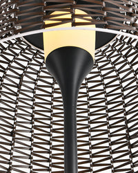 WOMO Solar Rattan Floor Lamp-WM9011