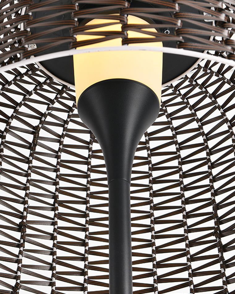 WOMO Solar Rattan Bodenleuchte-WM9011