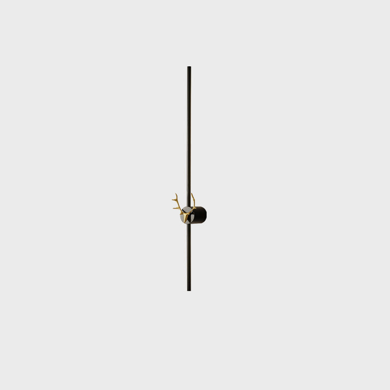 WOMO Lange Wandleuchte mit Geweih -WM6019