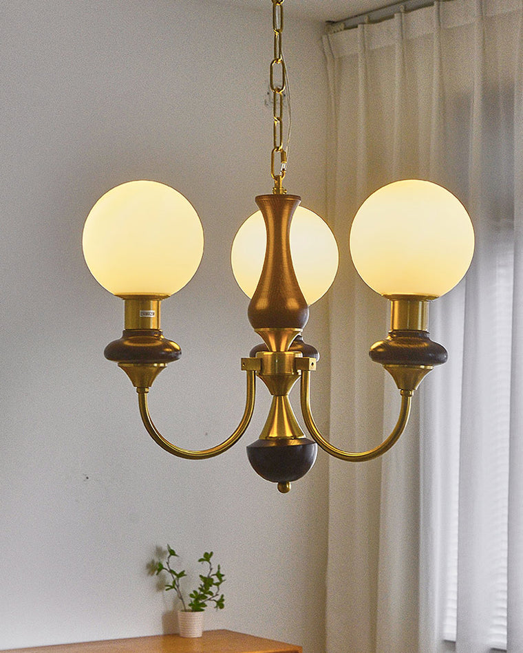 WOMO Mid Century Kronleuchter Glaskugeln-WM2378