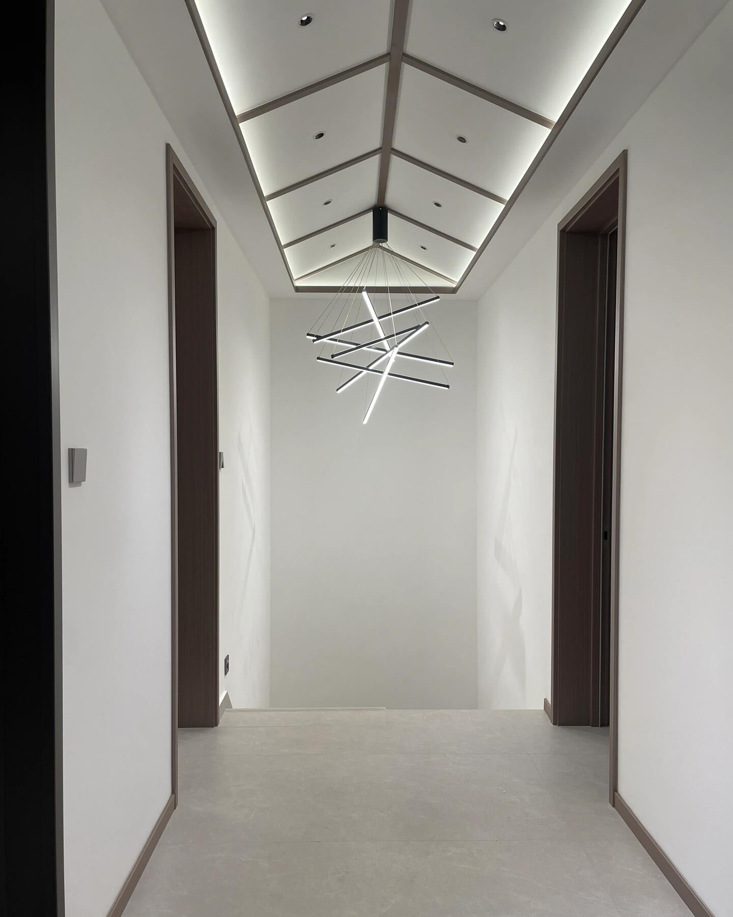 WOMO LED Kronleuchter Balken Metall Treppenhaus-WM2125