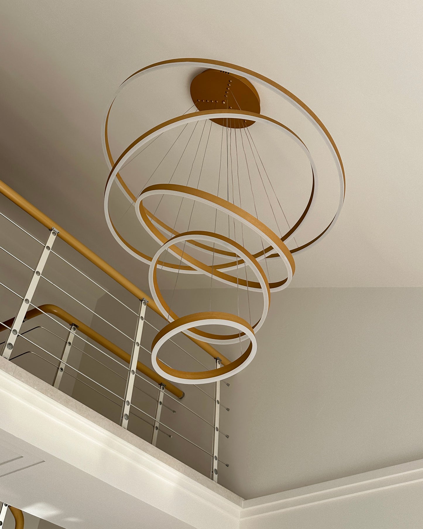 WOMO Tiered Ring LED Chandelier-WM2159