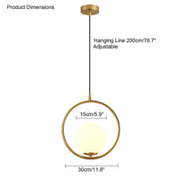 WOMO Suspension sphérique en verre-WM2097