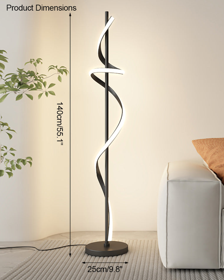 WOMO Dimmbare Spiral-Stehleuchte-WM7073