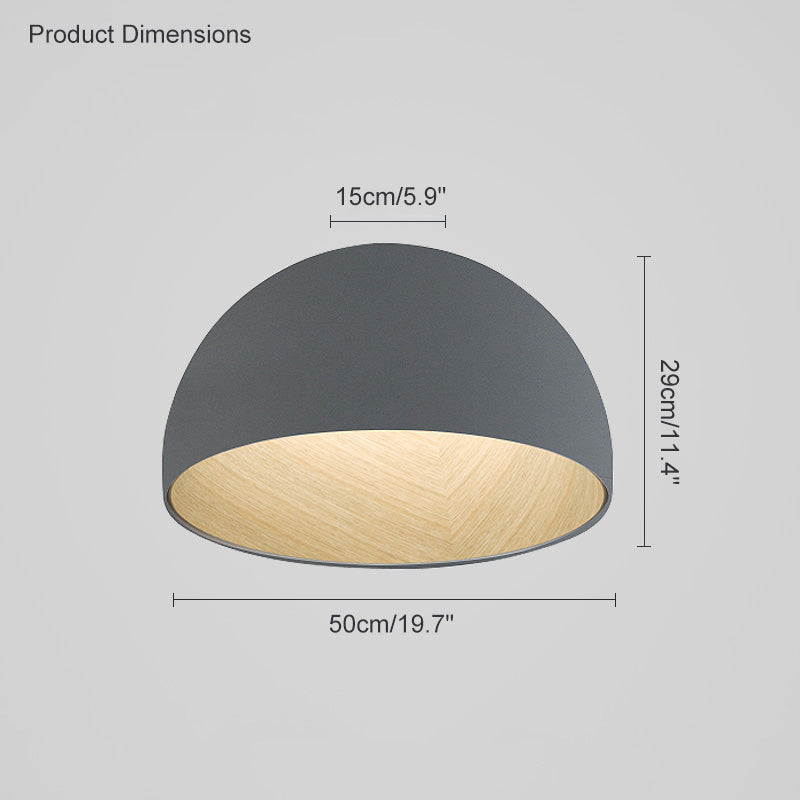 WOMO Dome Asymmetric Flush Mount Ceiling Light-WM1020