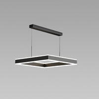 Lustre étagé WOMO, carré, noir-WM2016