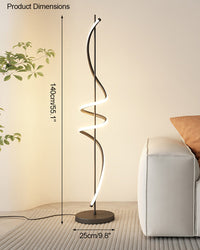 Lampadaire spirale dimmable WOMO-WM7073