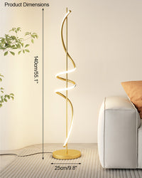 Lampadaire spirale dimmable WOMO-WM7073