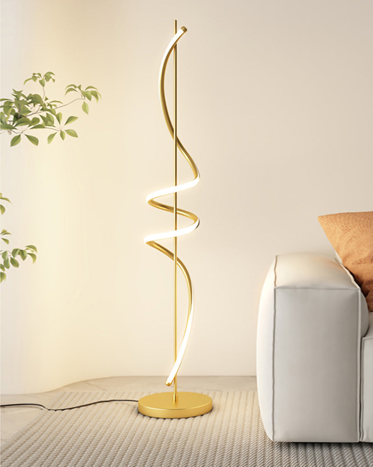 WOMO Dimmbare Spiral-Stehleuchte-WM7073