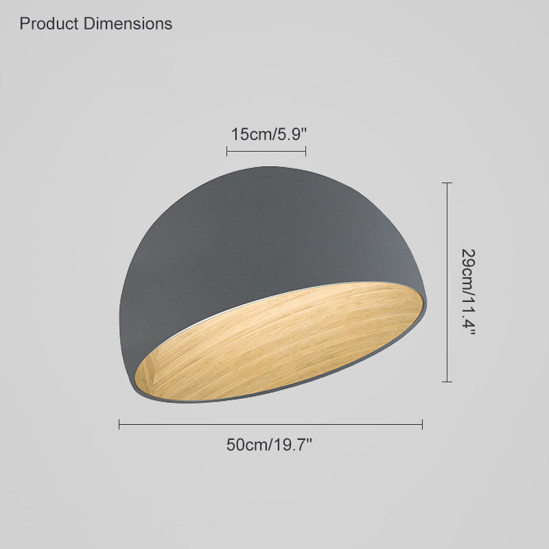 WOMO Dome Asymmetric Flush Mount Ceiling Light-WM1020