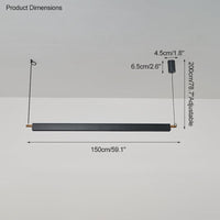 WOMO Suspension linéaire noire-WM2182