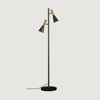 WOMO Stehlampe mit 2 Glühbirnen und verstellbarem Ständer - WM7067