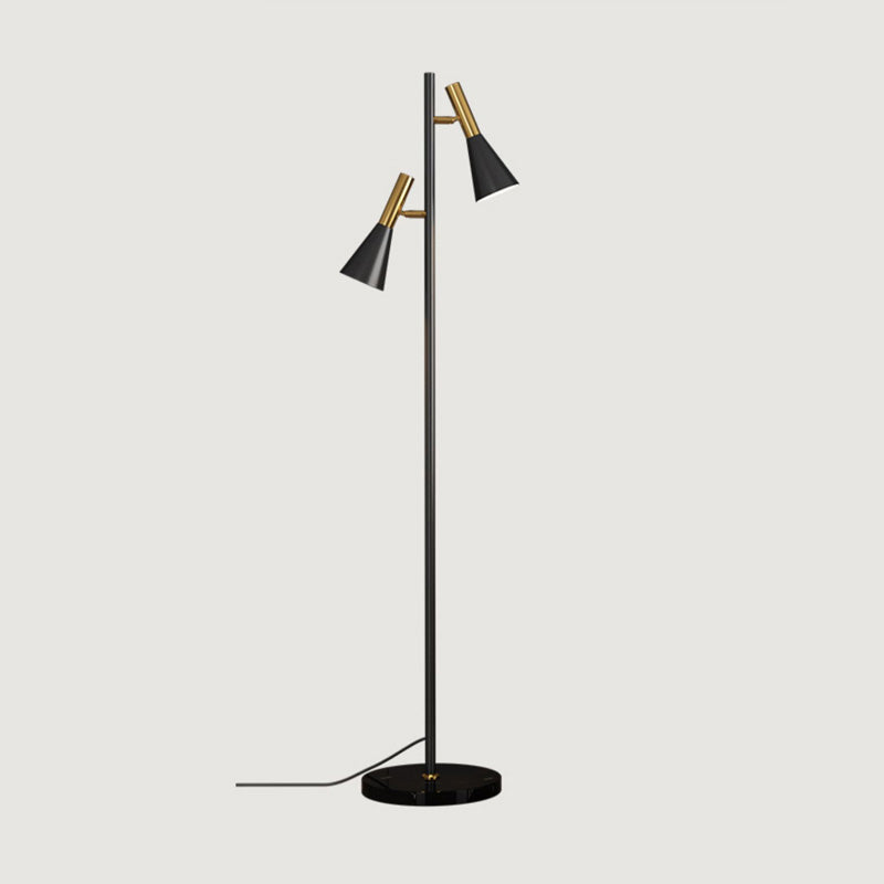 WOMO Floor Lamp with 2 Bulbs and Adjustable Stand - WM7067