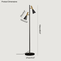 WOMO Stehlampe mit 2 Glühbirnen und verstellbarem Ständer - WM7067