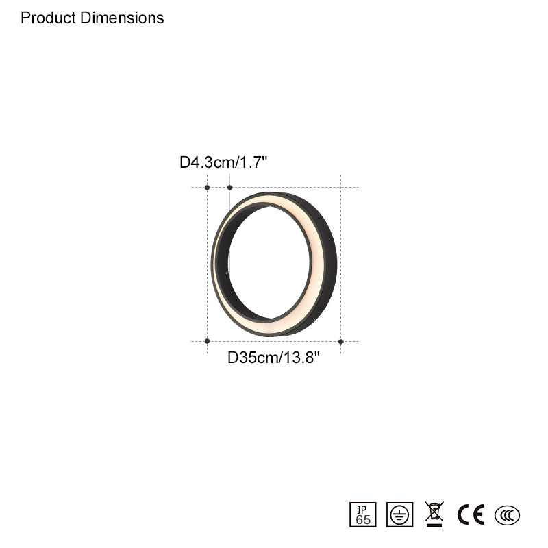 Applique murale WOMO demi-lune extérieure -WM9012