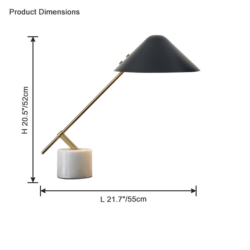 WOMO Schreibtischlampe aus nordischem Marmor - WM8028