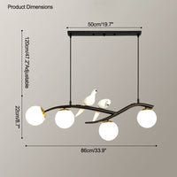 WOMO Lustre bulles dépoli ramifié WM2258