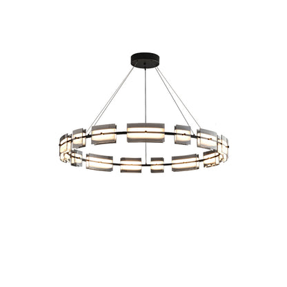 WOMO Modern Tiered Glass Chandelier-WM2220