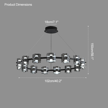 WOMO Modern Candle Round Chandelier-WM2218