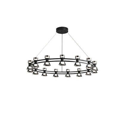 WOMO Modern Pillar Candle Round Chandelier-WM2224