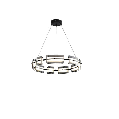 WOMO Modern Tiered Glass Chandelier-WM2220