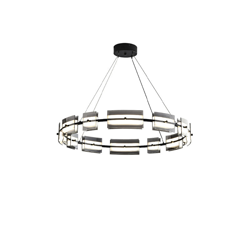 WOMO Modern Tiered Glass Chandelier-WM2220