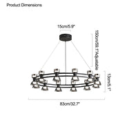 WOMO Modern Round Pillar Candle Chandelier-WM2224