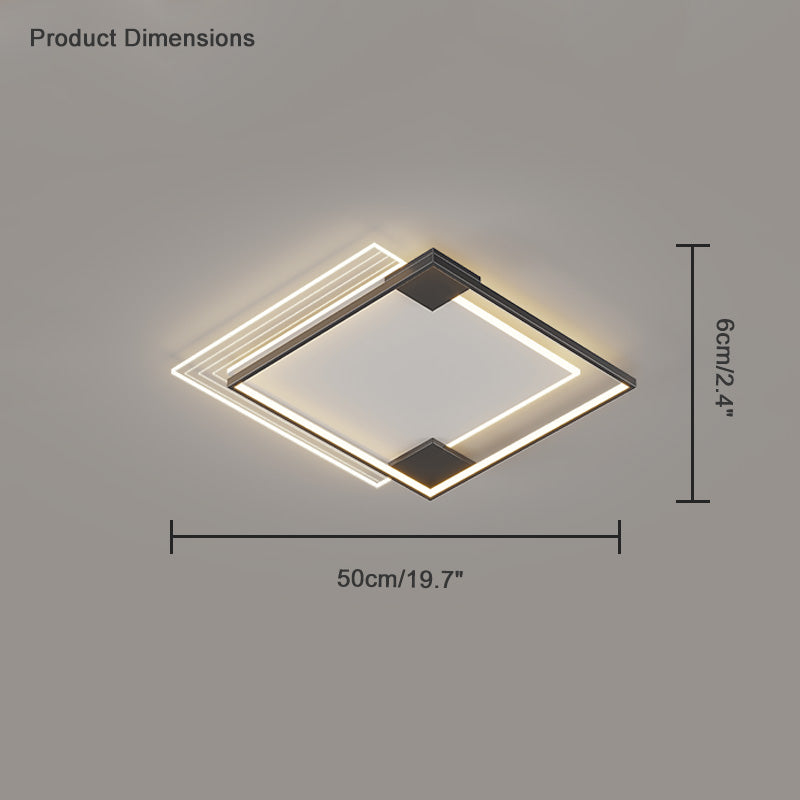 WOMO Flat Geometric Ceiling Light - WM1052