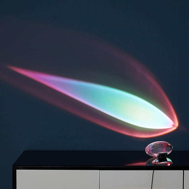WOMO Sternenprojektor-Tischlampe aus Glas-WM8000