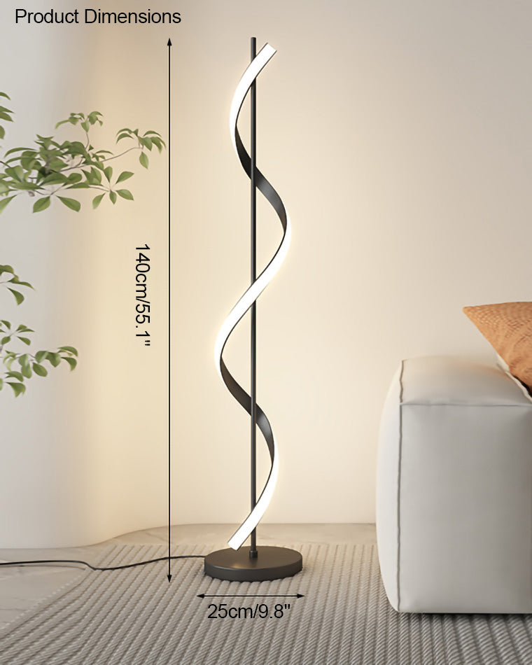 WOMO Dimmbare Spiral-Stehleuchte-WM7073