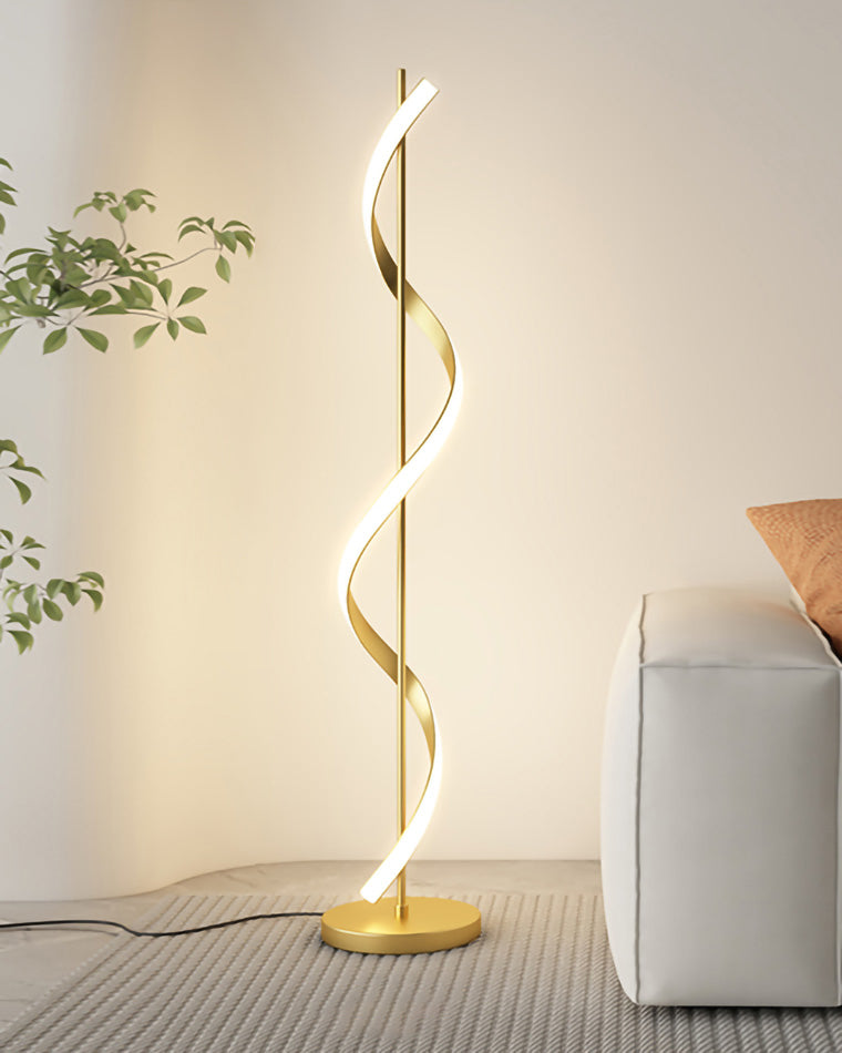 WOMO Dimmbare Spiral-Stehleuchte-WM7073