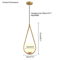 WOMO Suspension sphérique en verre-WM2097