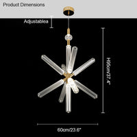 WOMO Cypher Vertikale/Horizontale Glas-Pendelleuchte-WM2153