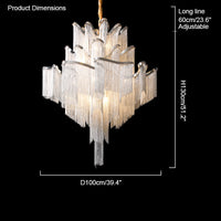 WOMO Fringe Tiered Chandelier WM2079