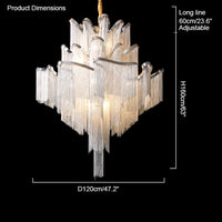 WOMO Fringe Tiered Chandelier WM2079