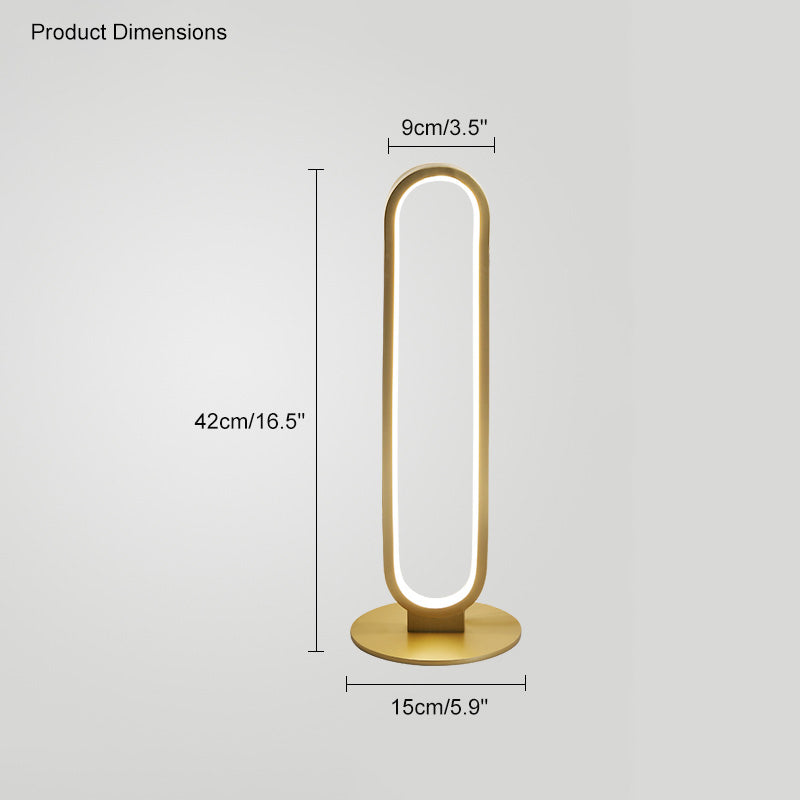 WOMO  Oval Skinny Corner Floor Lamp-WM7009