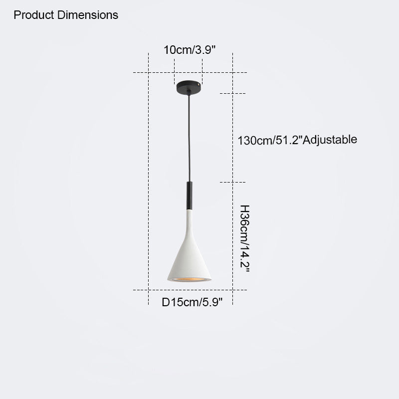 WOMO Kleine Kegel-Pendelleuchte-WM2126