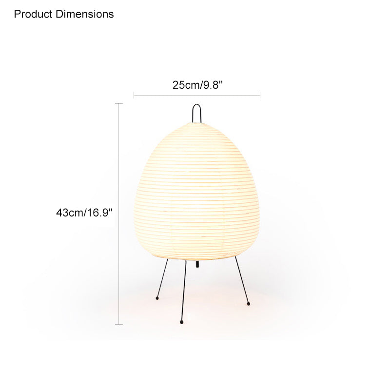 WOMO Japanische Dreibein-Papierlaternen-Tischlampe-WM8023