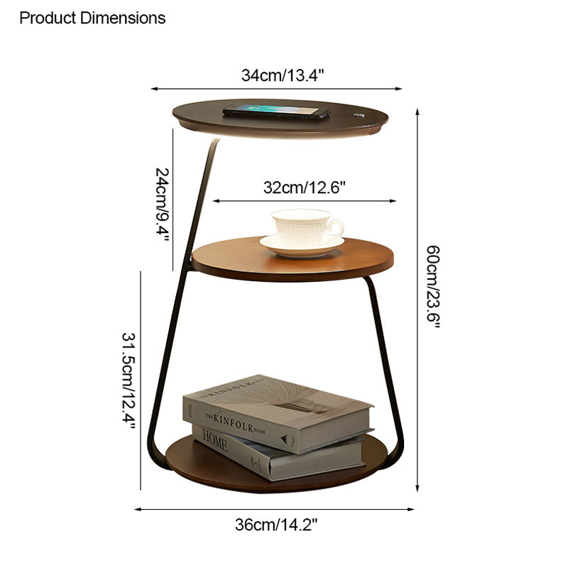 WOMO Side Table Floor Lamp - WM7049