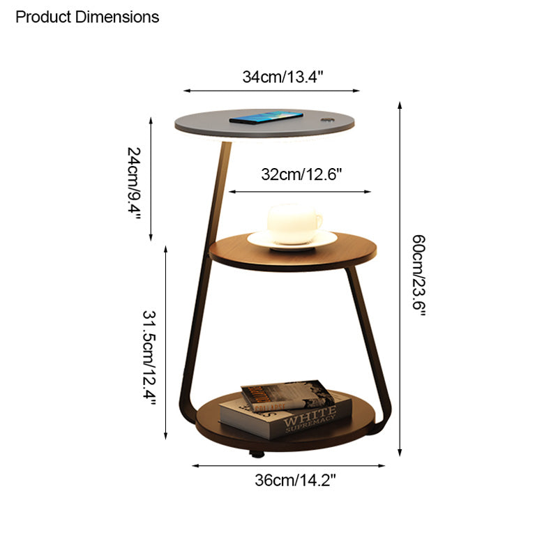 WOMO Side Table Floor Lamp - WM7049
