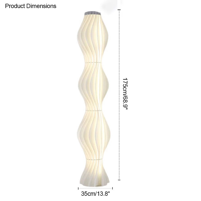 WOMO Wavy Column Stehleuchte mit Hue Dimmer-WM7074