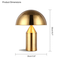 WOMO Dome Metal Mushroom Table Lamp-WM8002