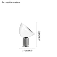 WOMO Große Glastischlampe-WM8019