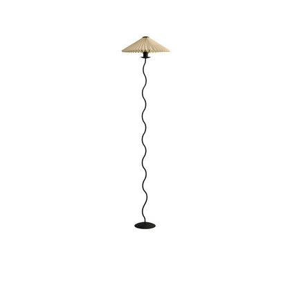 WOMO Pleated Squiggle Floor Lamp-WM7011